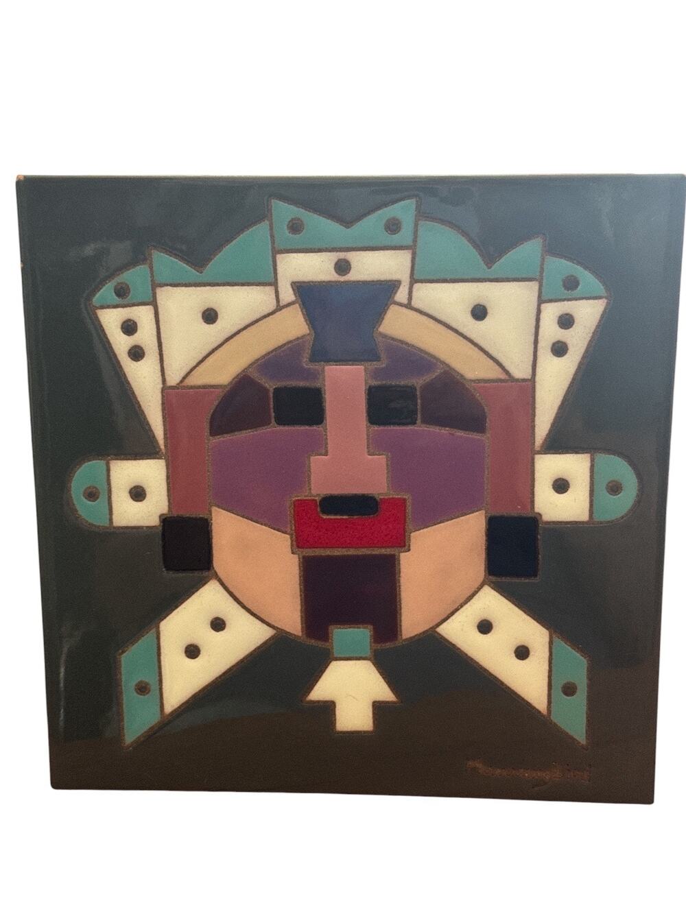 Cherokee Jesse Hummingbird Multicolored Southeast Mask Tile